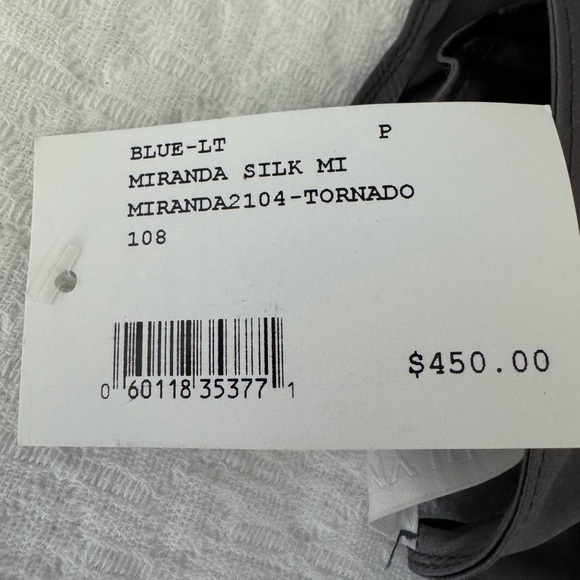 Sablyn Miranda in Thunder (dark metal grey) silk midi skirt - Picture 4 of 4